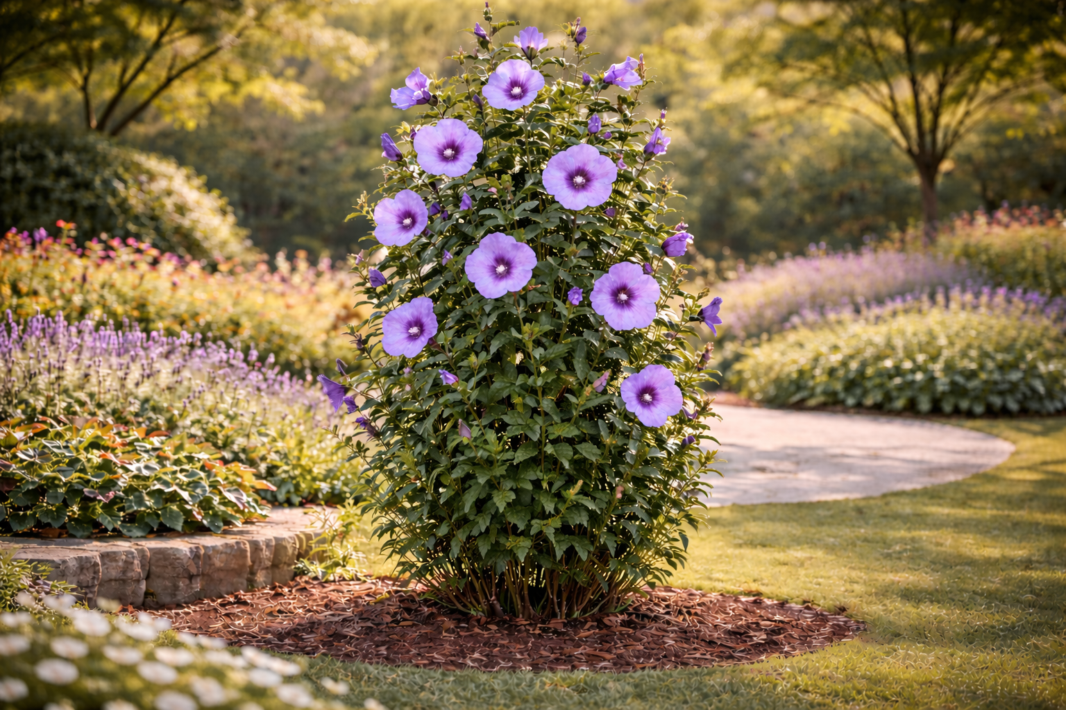 3D kert látványterv – AR bemutató - rózsamályva