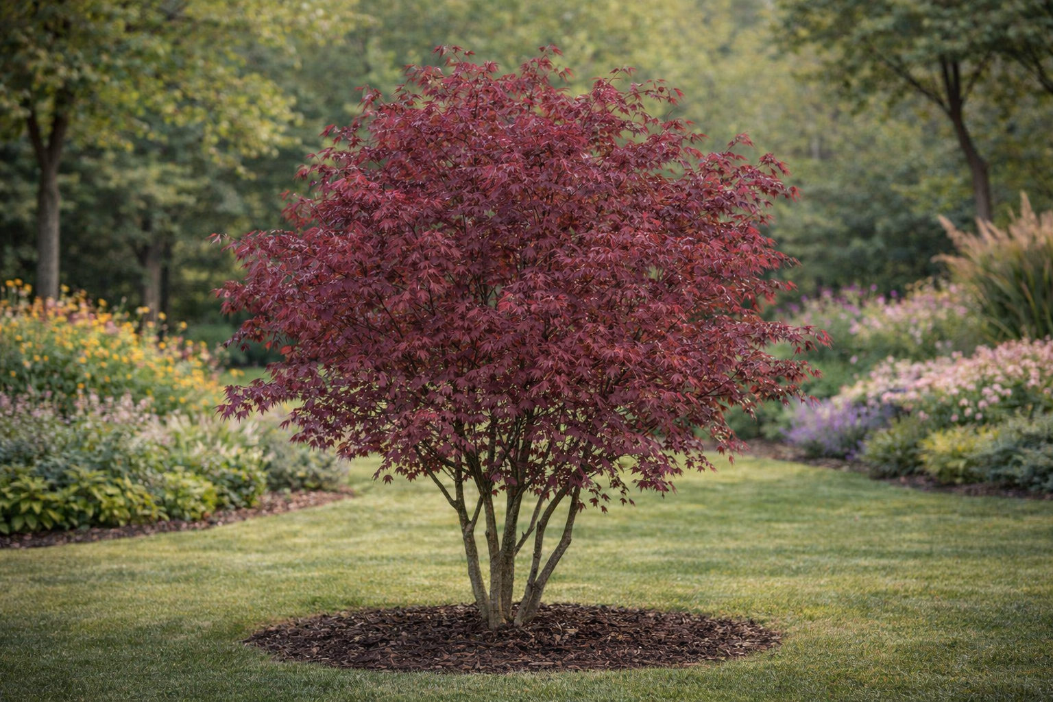 3D kert látványterv – AR bemutató - japán juhar