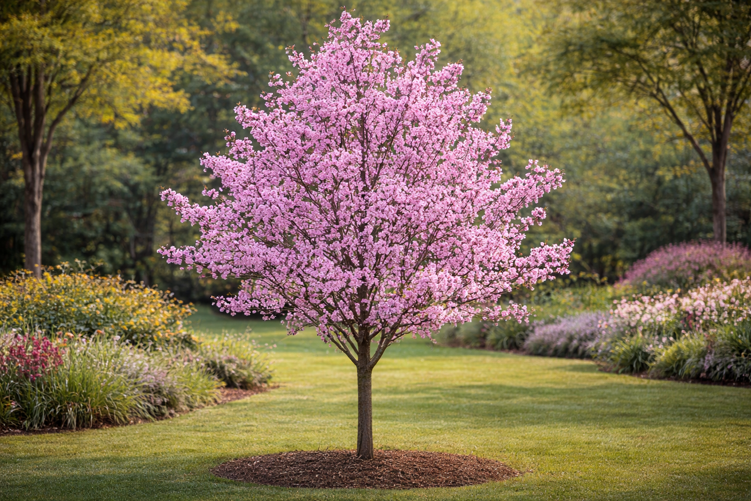 3D kert látványterv – AR bemutató - japáncseresznye