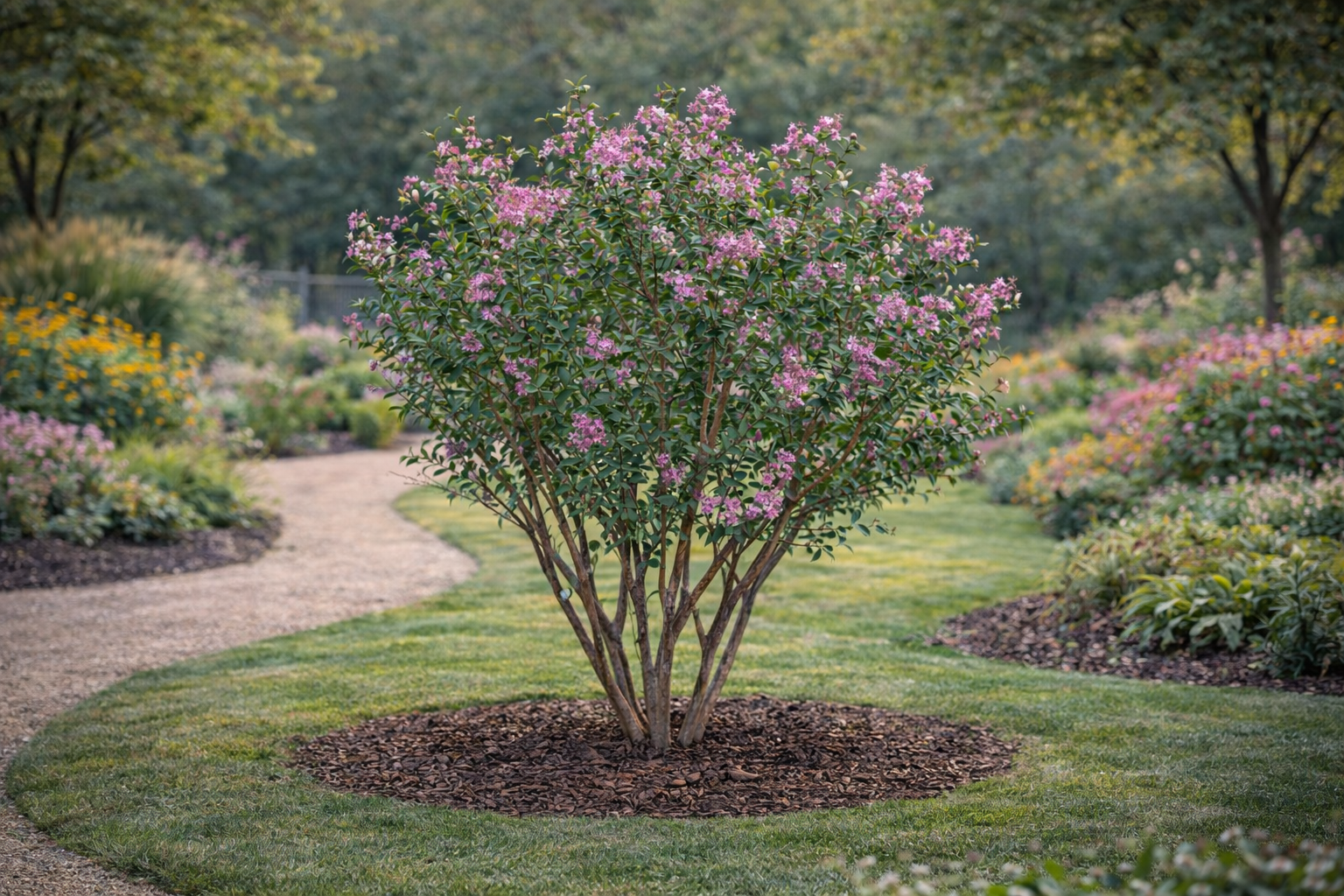 3D kert látványterv – AR bemutató - selyemmirtusz