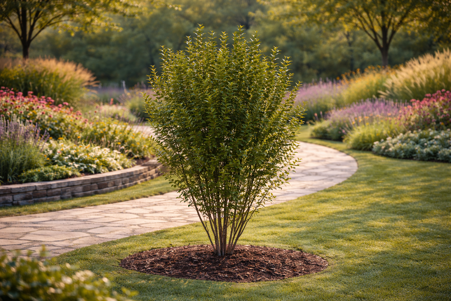 3D kert látványterv – AR bemutató - fagyal